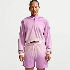 ДАМСКИ СУИТШЪРТ NIKE IF7372-663 NSW PHNX FLC OS HNLY DIP HDY РОЗОВ
