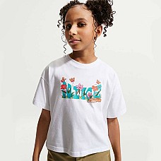 ДЕТСКА ТЕНИСКА ЗА МОМИЧЕ NIKE II9803-100 NSW TEE OC BOXY CAMP БЯЛА