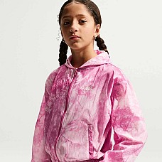 ДЕТСКО ГОРНИЩЕ ЗА МОМИЧЕ NIKE IF1731-641 NSW WVN TRACK JKT GFX РОЗОВО