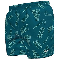 МЪЖКИ ПЛУВНИ ШОРТИ NIKE NESSG551-448 5IN BREAKER AOP TOSSED LOGO СИНЬО-ЗЕЛЕНИ