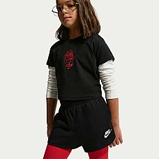 ДЕТСКИ КЪСИ ПАНТАЛОНИ ЗА МОМИЧЕ NIKE IF1726-010 NSW SHORT JSY ЧЕРНИ