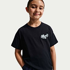 ДЕТСКА ТЕНИСКА ЗА МОМИЧЕ NIKE IR5190-010 NSW TEE BOY AIRBRUSH ЧЕРНА
