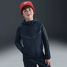 ДЕТСКО ГОРНИЩЕ ЗА МОМЧЕ NIKE HV5867-453 NSW TCH FLC FZ PD ТЪМНОСИНЬО