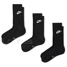 ЧОРАПИ NIKE IH8522-902 ED ELVD CRW 3P FUTRA ЧЕРНИ