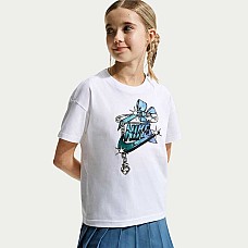 ДЕТСКА ТЕНИСКА ЗА МОМИЧЕ NIKE IO2027-100 NSW TEE BOY RBN FUTURA БЯЛА