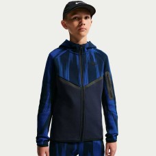 ДЕТСКО ГОРНИЩЕ ЗА МОМЧЕ NIKE IU4327-451 NSW TCH FLC FZ AOP ТЪМНОСИНЬО