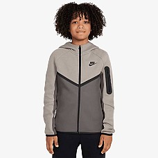 ДЕТСКО ГОРНИЩЕ ЗА МОМЧЕ NIKE HV5867-211 NSW TCH FLC FZ PD СИВО-КАФЯВО