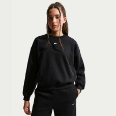 ДЕТСКА БЛУЗА ЗА МОМИЧЕ NIKE IM5098-010 NSW STUDIO FLC BXY OS LBR ЧЕРНА