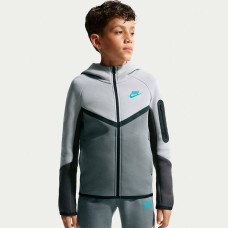 ДЕТСКО ГОРНИЩЕ ЗА МОМЧЕ NIKE HV5867-077 NSW TCH FLC FZ PD СИВО