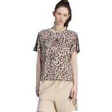 ДАМСКА ТЕНИСКА ADIDAS KH1549 AOP SJ TEE БЕЖОВА/КАФЯВА