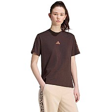 ДАМСКА ТЕНИСКА ADIDAS KV9298 AOP 3S SJ TEE КАФЯВА