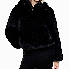 ДАМСКО ЯКЕ EA7 EMPORIO ARMANI 7W001268-UC001 SKI W ELITARY FASHION ECO FUR JKT ЧЕРНО