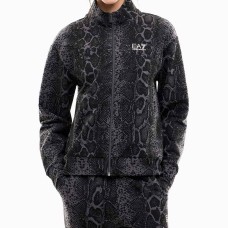 ДАМСКО ГОРНИЩЕ EA7 EMPORIO ARMANI 7W001415-F8182 GRAPHIC SERIES W T-TOP FZ ANIMALIER ТЪМНОСИВО