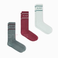 ЧОРАПИ EA7 EMPORIO ARMANI 7X000381-M6422 TRAIN SOCKS U 3 PACK КАФЯВ/СИВ/ЗЕЛЕН