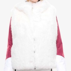 ДАМСКИ ЕЛЕК EA7 EMPORIO ARMANI 7W001449-U0002 SKI W ELITARY FASHION ECO FUR VEST БЯЛ