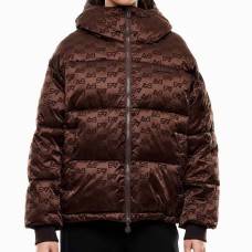 ДАМСКО ЯКЕ EA7 EMPORIO ARMANI 7W001504-F6016 W BOMBER JACKET EXTRA PADDED MONOGRAM КАФЯВО
