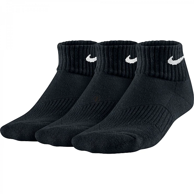 UNISEX ЧОРАПИ NIKE  3P YTH CTN CUSH QTR W/ MOIST M