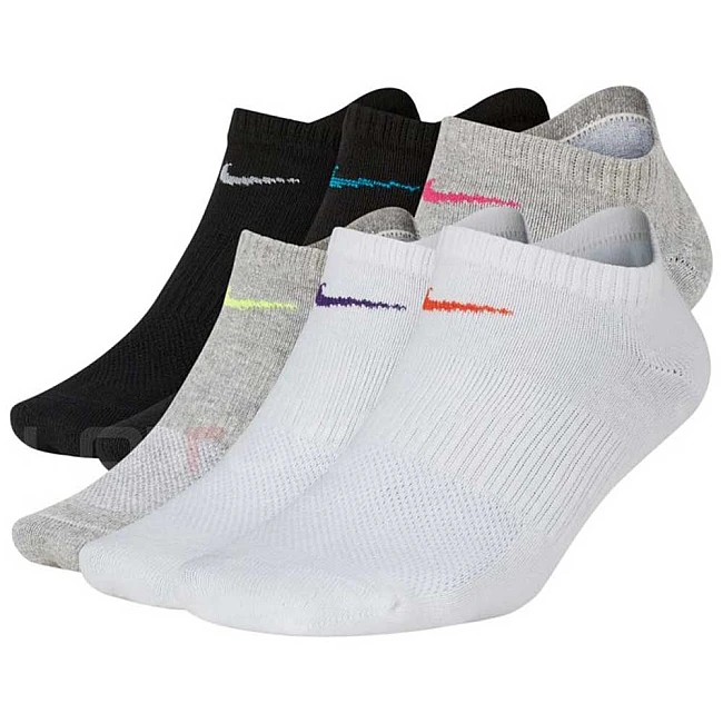 ЧОРАПИ NIKE EVERYDAY LTWT NS 6PR BLACK/GREY/WHITE