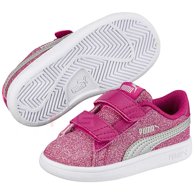 ДЕТСКИ ОБУВКИ PUMA SMASH V2 GLITZ GLAM V PS FTW MAGENTA