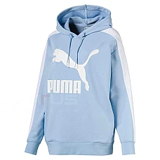 ДАМСКО ГОРНИЩЕ PUMA CLASSICS LOGO T7 HOODY BLUE