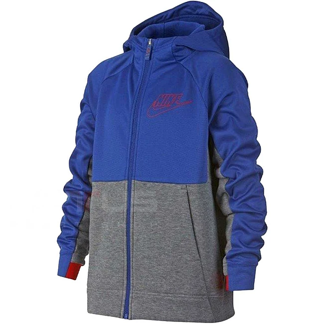 ДЕТСКО ГОРНИЩЕ NIKE NSW MY NIKE HOODIE BLUE/GREY