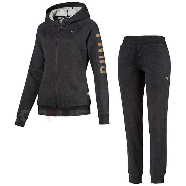 ДАМСКИ СПОРТЕН ЕКИП PUMA ATHLETIC TRK SUIT FL DK GREY