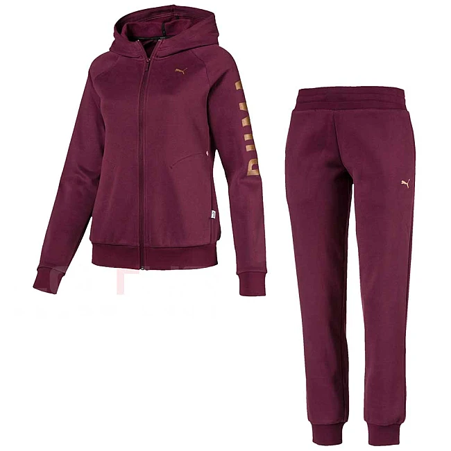 ДАМСКИ СПОРТЕН ЕКИП PUMA ATHLETIC TRK SUIT FL BURGUNDY