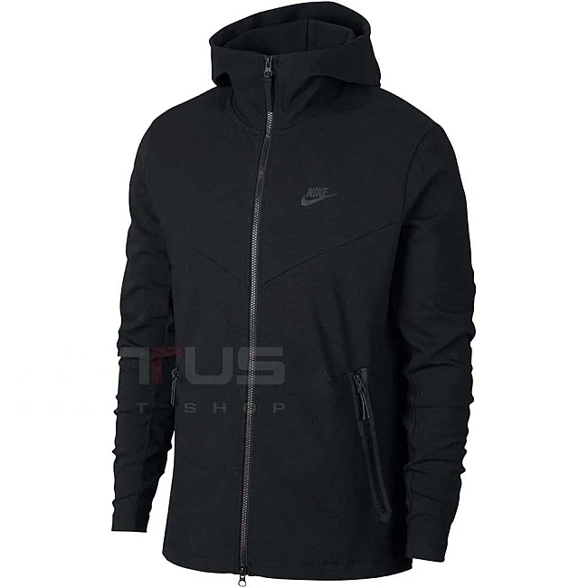 МЪЖКО ГОРНИЩЕ NIKE NSW TCH PCK HOODIE FZ BLACK