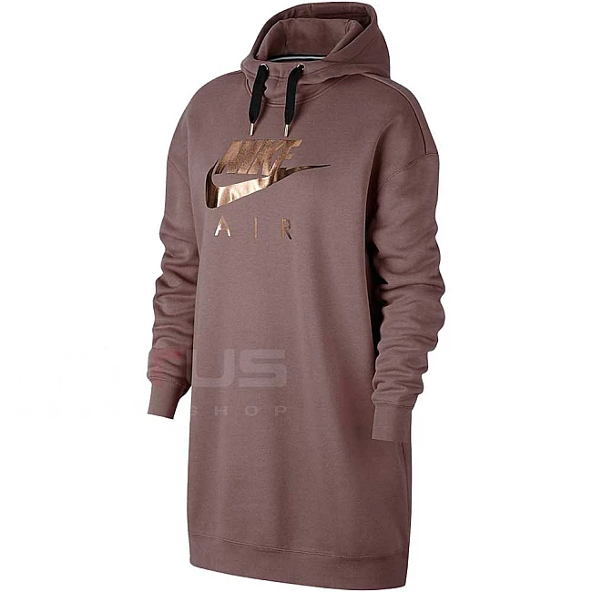 ДАМСКА РОКЛЯ NIKE NSW AIR HOODIE OS SMOKEY MAUVE