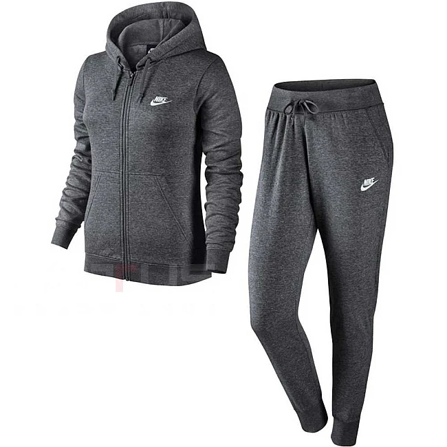 ДАМСКИ СПОРТЕН ЕКИП NIKE NSW TRK SUIT FLC GREY