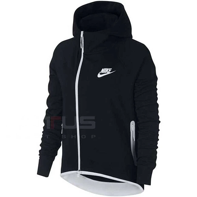 ДАМСКО ГОРНИЩЕ NIKE NSW TCH FLC CAPE FZ BLACK
