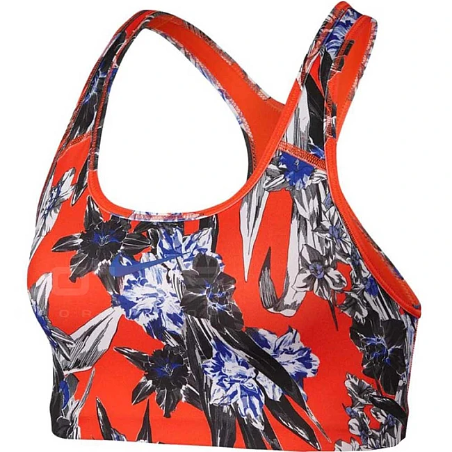 ДАМСКИ СПОРТЕН СУТИЕН NIKE SWOOSH HYP FM BRA ORANGE/BLUE
