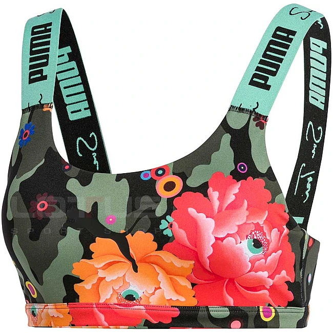 ДАМСКИ СПОРТЕН СУТИЕН PUMA x SUE TSAI CROP TOP BLACK/GREEN