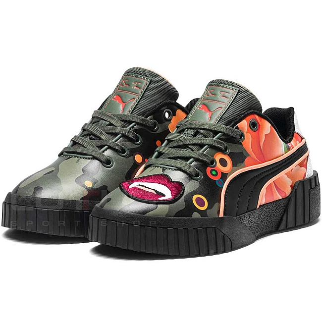 ДАМСКИ ОБУВКИ PUMA CALI PEONIES CAMO S TSAI BLACK