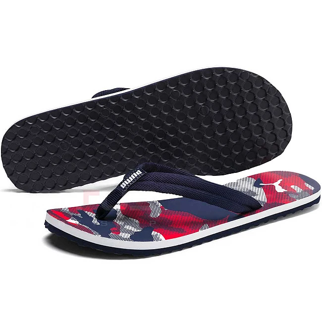 ДЖАПАНКИ PUMA EPIC FLIP V2 CAMO RED/BLUE