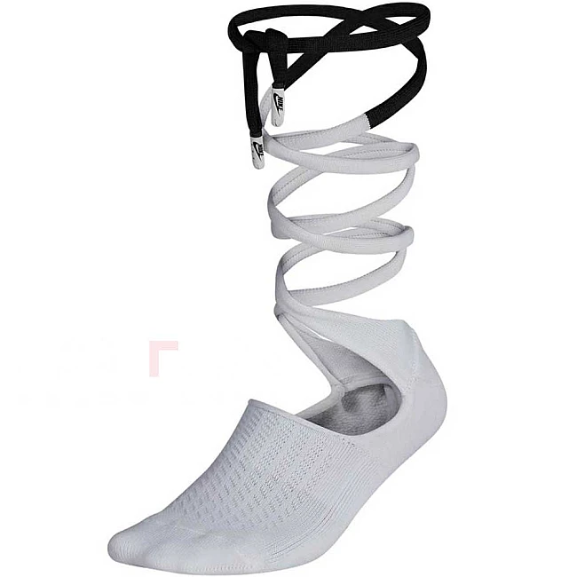 ЧОРАПИ NIKE SNKR SOX KNEE HIGH - LACE-UP WHITE