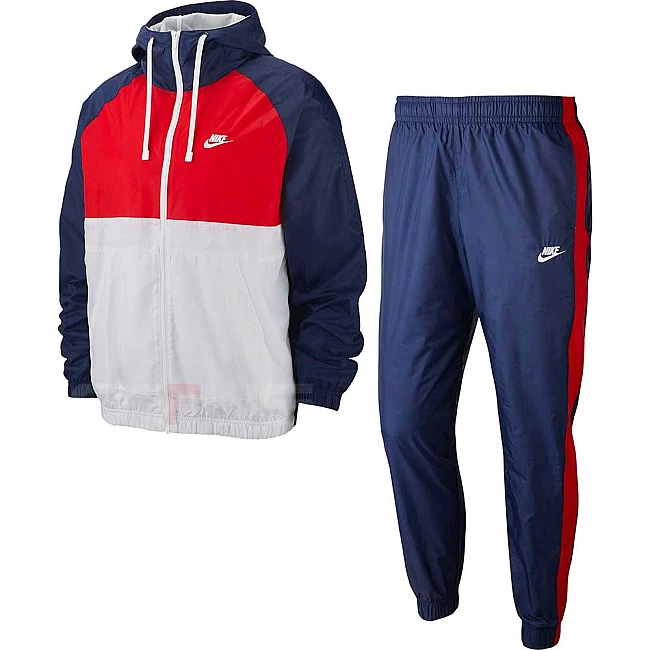МЪЖКИ СПОРТЕН ЕКИП NIKE NSW CE TRK SUIT HD WVN BLUE/RED