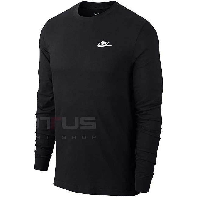 МЪЖКА БЛУЗА NIKE NSW CLUB TEE LS BLACK