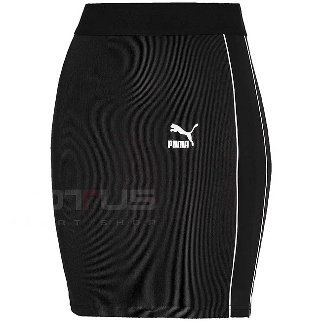 ДАМСКА ПОЛА PUMA CLASSICS RIB SKIRT BLACK
