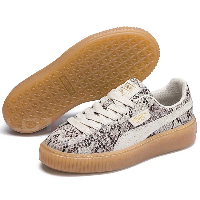 ДАМСКИ ОБУВКИ PUMA PLATFORM SNAKE LUX WNS BEIGE