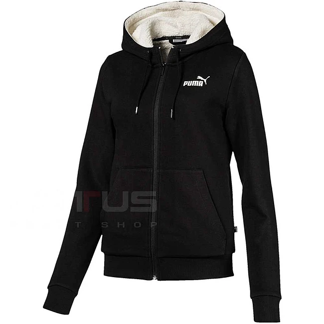 ДАМСКО ГОРНИЩЕ PUMA ESS+ SHERPA HOODED JACKET BLACK