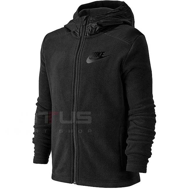 ДЕТСКО ГОРНИЩЕ NIKE NSW HOODIE FZ WINTERIZED BLACK