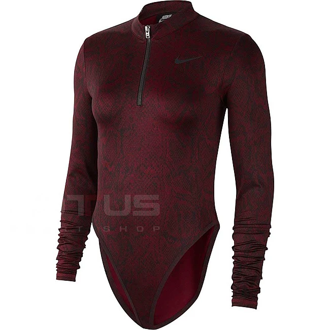 ДАМСКО БОДИ NIKE NSW BODYSUIT LS PYTHN RED