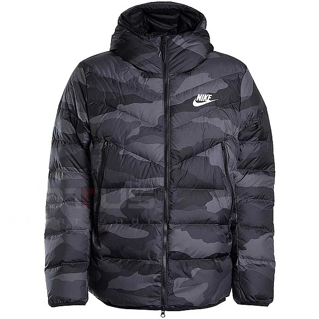 МЪЖКО ЯКЕ NIKE NSW DWN FILL WR JKT HD AOP DK GREY/CAMO