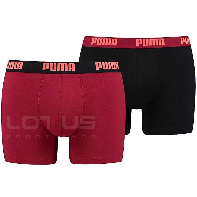 МЪЖКИ БОКСЕР PUMA BASIC BOXER 2P BLACK/RED