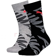 ДЕТСКИ ЧОРАПИ PUMA BOYS SOCK 2P GRAPH GREY/BLACK