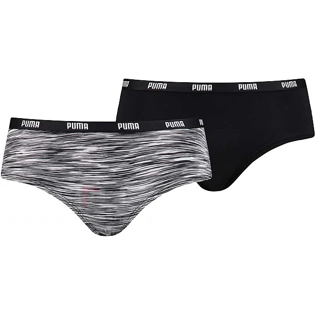 ДАМСКИ БИКИНИ PUMA HIPSTER 2P PACKED BOXER WHITE/BLACK