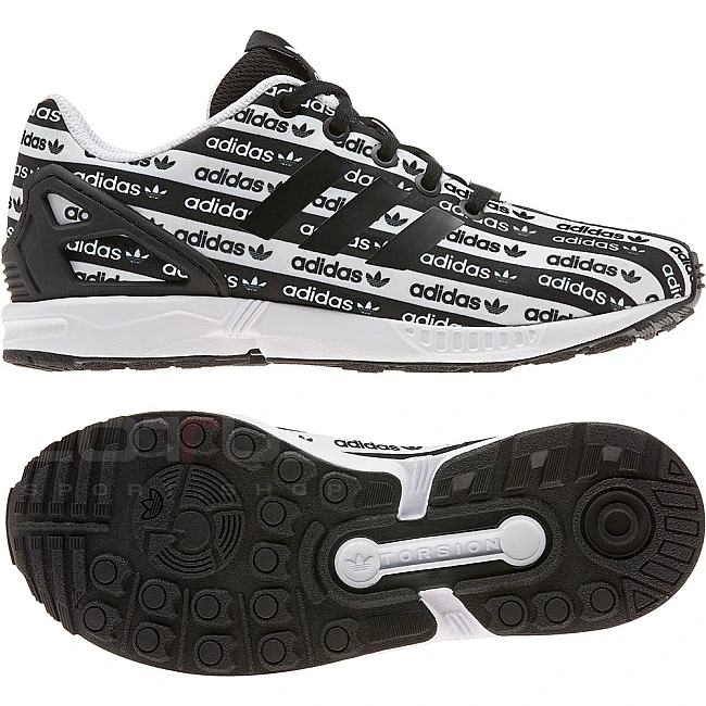 МАРАТОНКИ ADIDAS ORIGINALS ZX FLUX J BLACK