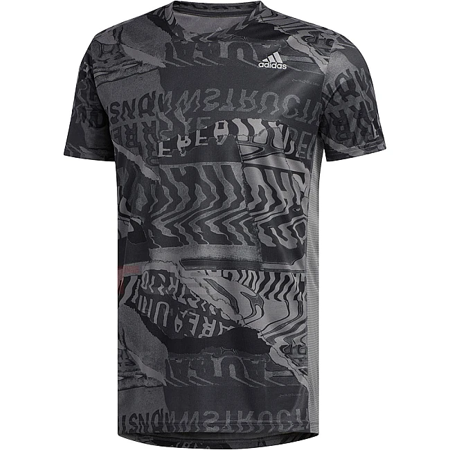 МЪЖКА ТЕНИСКА ADIDAS OWN THE RUN TEE GREY/BLACK