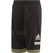 ДЕТСКИ КЪСИ ПАНТАЛОНИ ADIDAS JB TR BOLD SH BLACK/GREEN